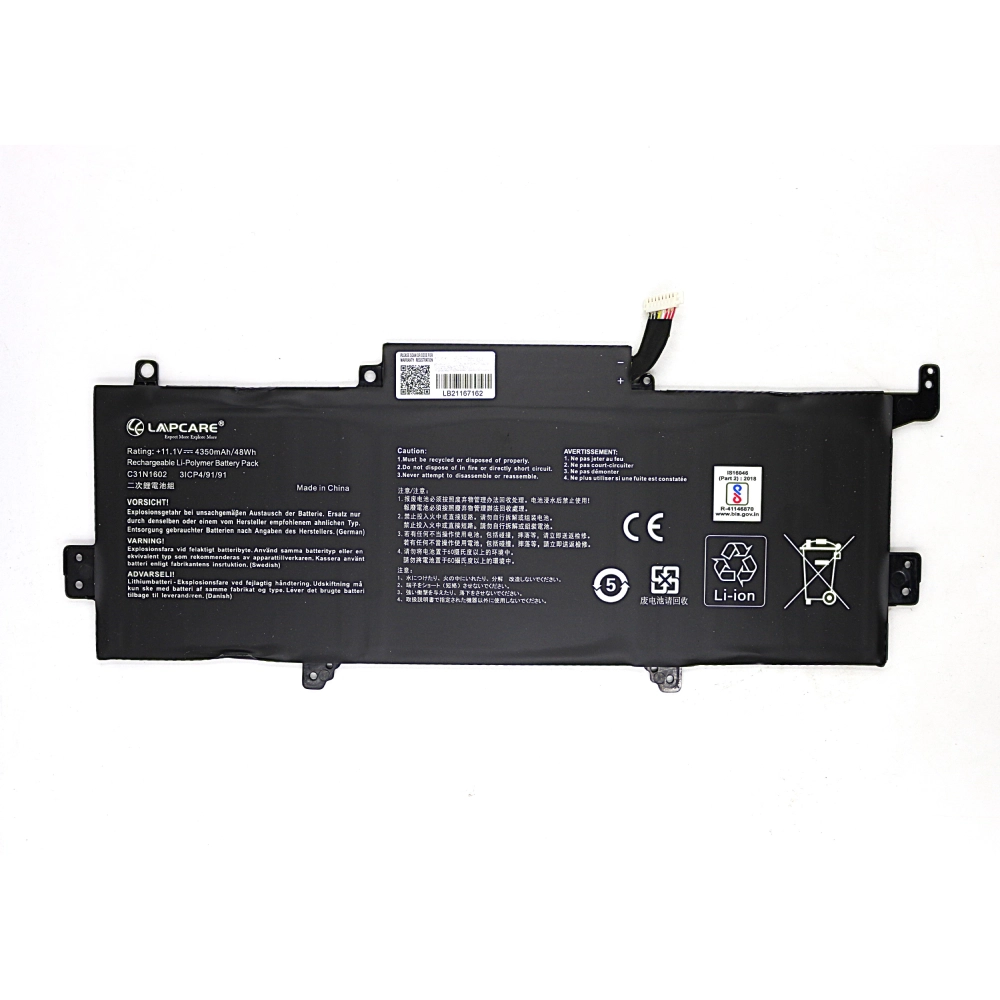 Lapcare Laptop Battery Compatible For Asus Zenbook U3000 | UX330 (C31N1602) view 2